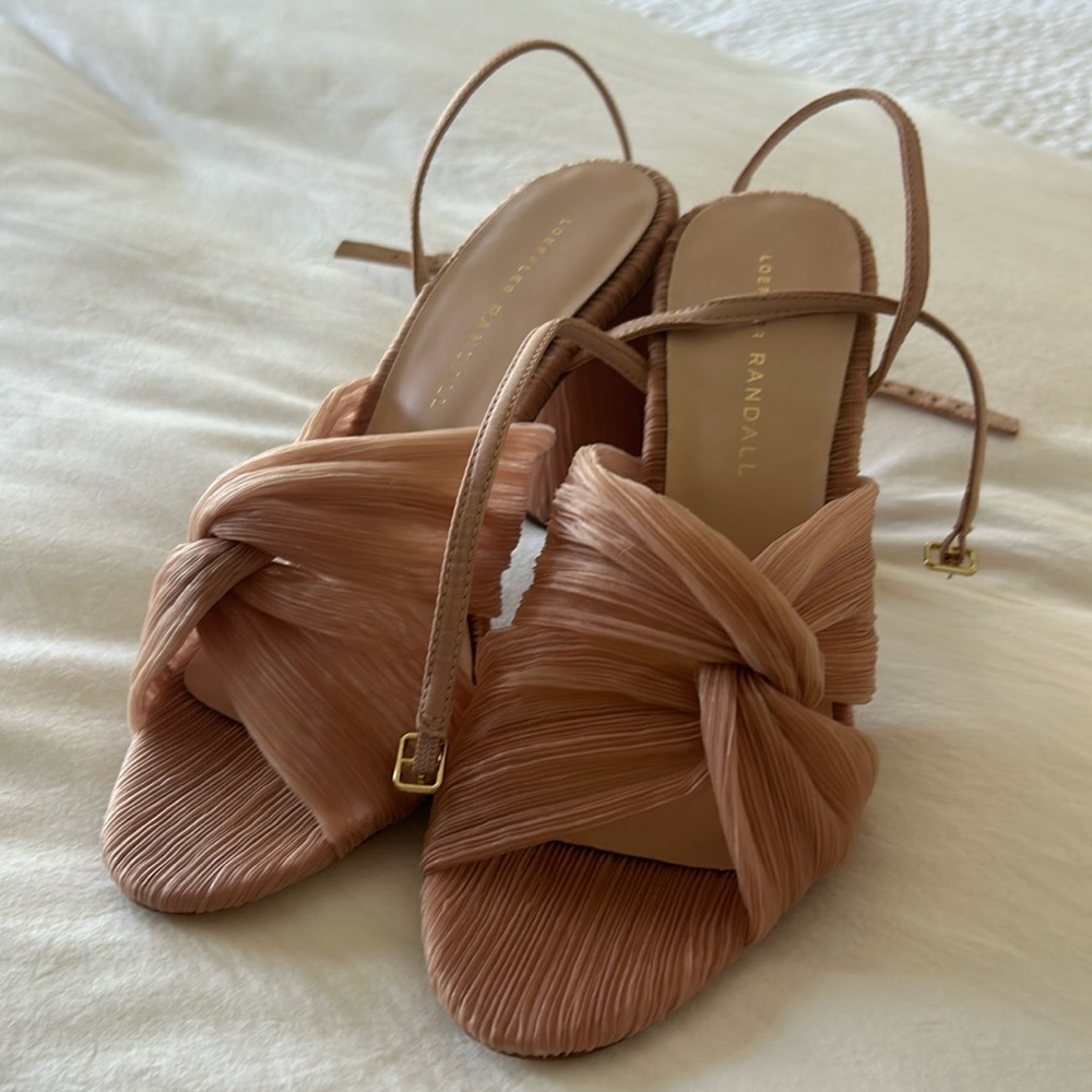 Loeffler Randall pink Sandals 7.5 (runs small)